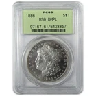 New Listing1886 Morgan Silver Dollar MS 61 DMPL PCGS Proof-Like $1 Coin SKU:CP930