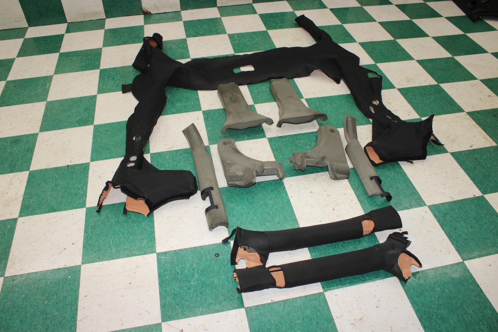 07-18 Wrangler 4DR Black Interior Rollbar Roll Bar Padding Foam Set OEM Factory thumbnail 2