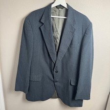 Ll Bean Vintage Sport Coat Blazer Gray Size 46L