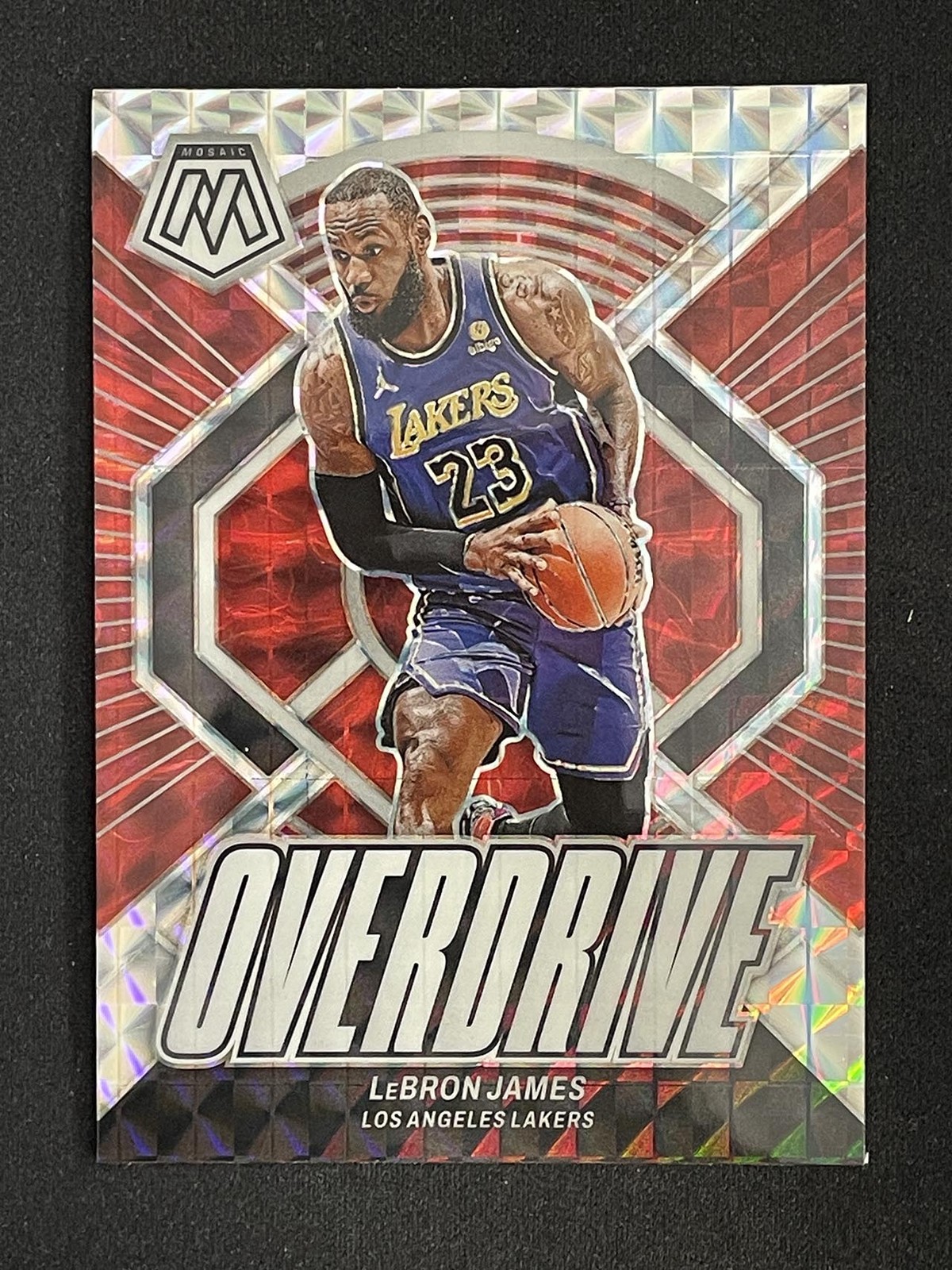 LeBron James 2023-24 Panini Mosaic Overdrive Mosaic Prizm #13