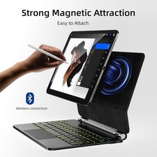   NEW M5/M4 iPad Pro 11-inch Magnetic Magic Keyboard Case Folio 7-Color Backlit