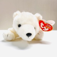 Vintage TY Beanie Baby Polar Bear Fridge Plush Stuffed Animal