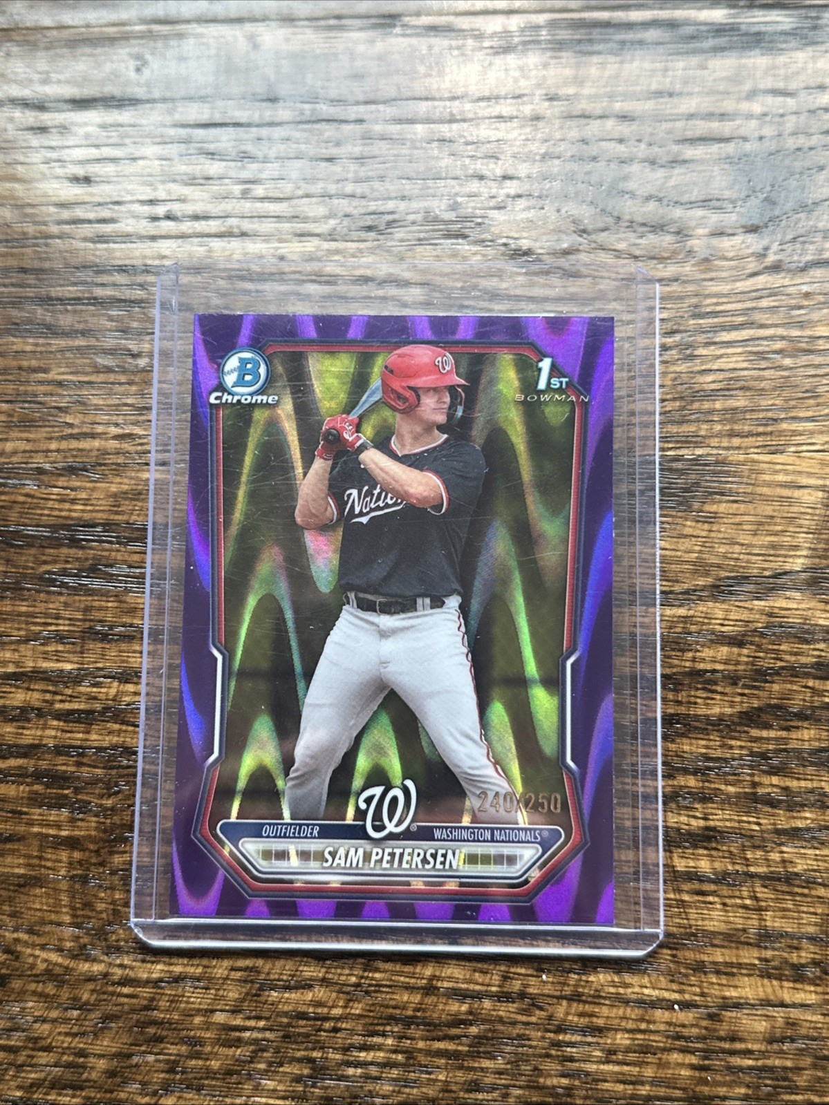 2026 Bowman Chrome Sam Petersen #BCP-122 Purple RayWave /250