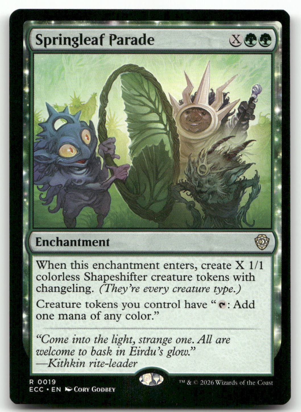 Springleaf Parade #19 (NM) Commander: Lorwyn Eclipsed ECC Magic MTG