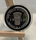 Rare Coca Cola Silver Round 1914  Flare Glass 1 Troy Ounce Second in series