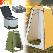 Portable Toilet Kit Adults, Pop Up Privacy Tent, X Large Camping Folding Toilet