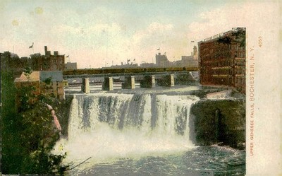 Antique Rochester NY Upper Genesee Falls Postcard Ullman Mfg Co