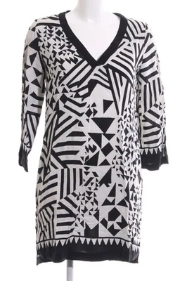 MANGO SUIT Vestido camisero Mujeres Vestido Talla EU 38 blanco-negro look casual - Imagen 1 de 4