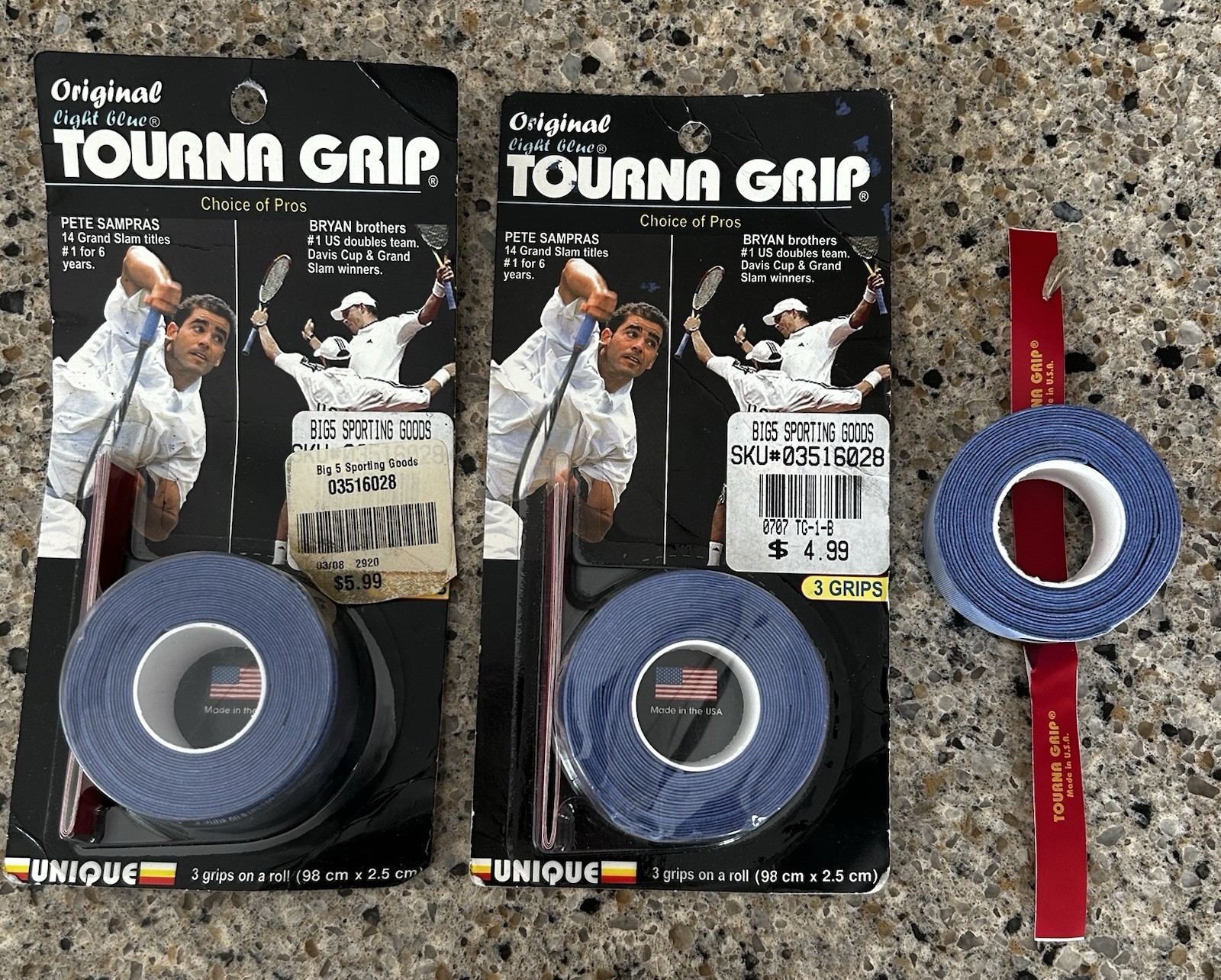2+ Rolls Vintage 2004 Pete Sampras Tourna Grip Tennis Racque