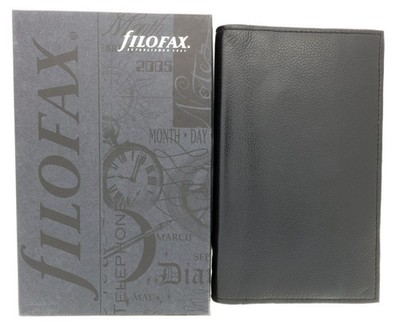 New 1999 Filofax Slimline Kensington Made in England Genuine Leather Organizer