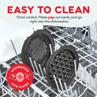 Holiday Multimaker  Mini System - Waffle Maker with Six 4  Removable Holiday ...
