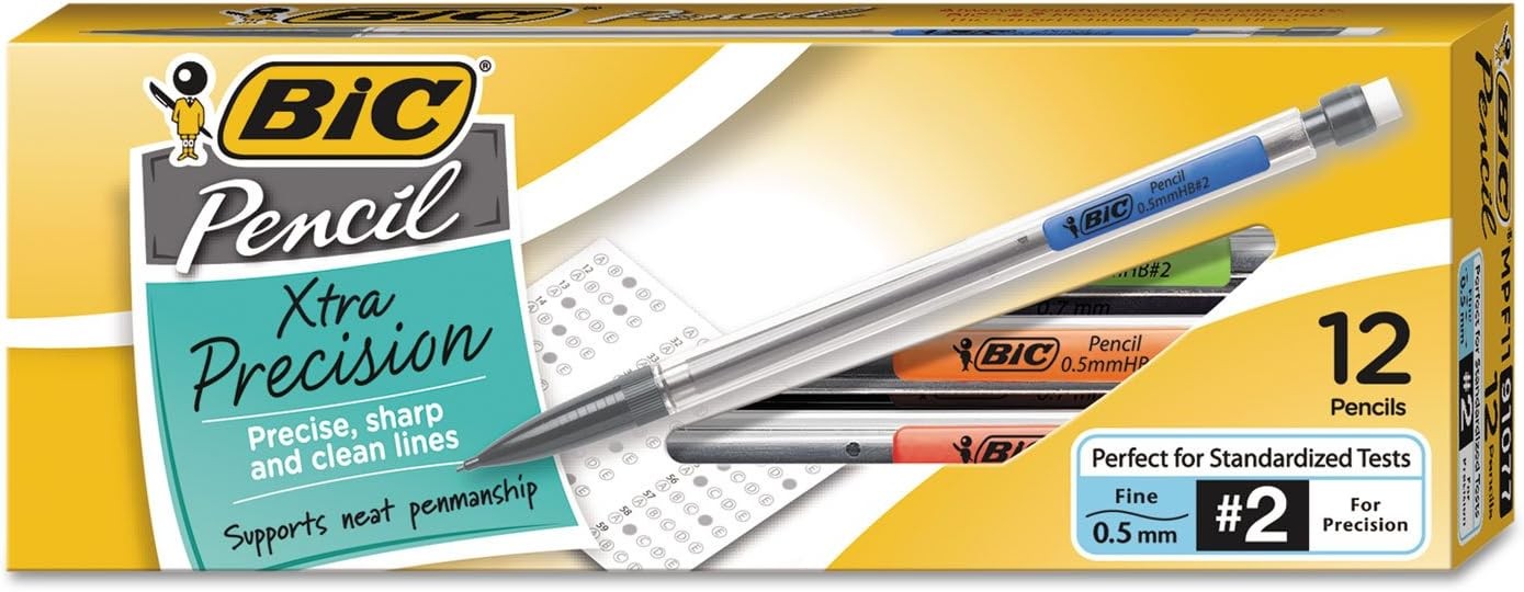 S 0.5 Mm Pack 12 Black Clear For School Office