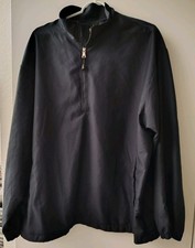  Windbreaker 1/4 Zip black PEAK  North End pullover jacket Mens Size Large