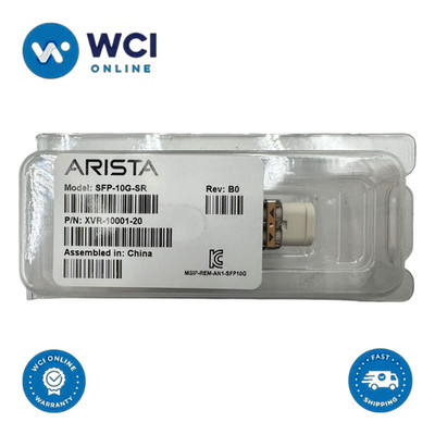 Arista SFP-10G-SR  10GBASE-SR SFP+ Transceiver, XVR-10001-20 *New In Clamshell*