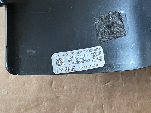 2019-25 DODGE Ram 1500 Seat Track Cover Trim Cap COVER 5ZF16TRMAA OEM - Picture 6 of 6