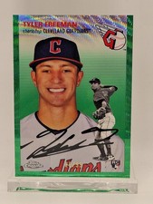 2023 Topps Chrome Platinum Anniversary Tyler Freeman Green Wave Refractor /99