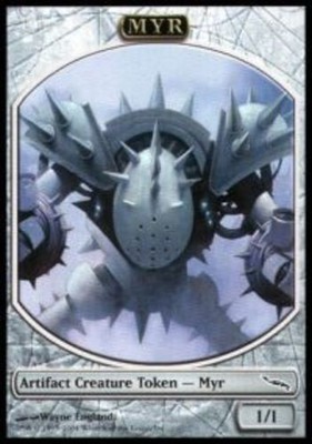 MTG Myr Token, Moderate Play, English Promo: Player Rewards
