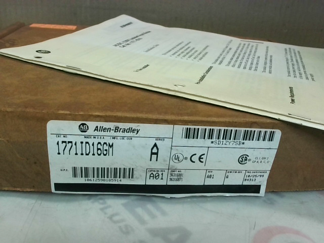 Allen Bradley 1771-ID16GM Isolated Input Module PLC-5 - New in Box img