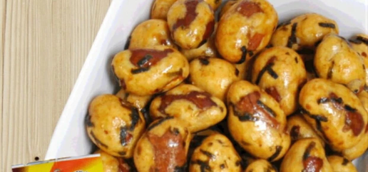 Denroku E size Polippy Peanuts Scallop Butter Soy Sauce Flavor 40gX2bags image 3