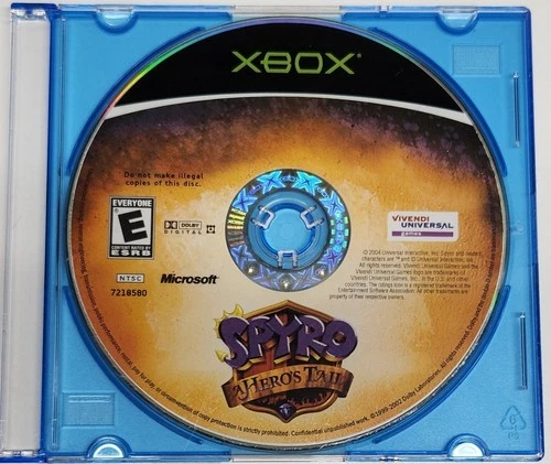Spyro: A Hero's Tail (Microsoft Xbox, 2004) Disc Only, Tested