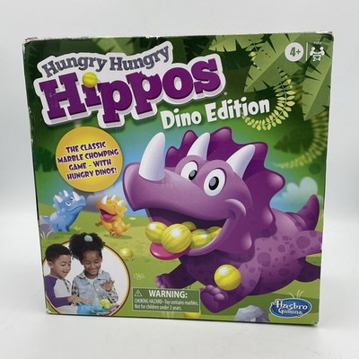 Hungry Hungry Hippos Dino Edition Game Hasbro Damaged & Open Box