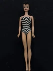 Vintage 1958 Japan Barbie Raven Brunette Ponytail Doll w/ Bathing Suit
