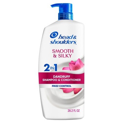 Head and Shoulders Smooth and Silky 2 in 1 Dandruff Shampoo and Conditioner