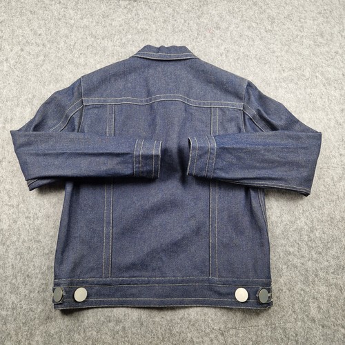 Vintage Beauty Beast Jacket Mens Size 50 Blue Denim Bomber Trucker Japanese - Picture 2 of 12