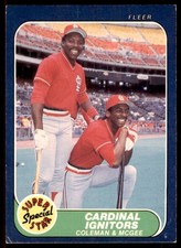 1986 Fleer Vince Coleman/Willie McGee St. Louis Cardinals #636