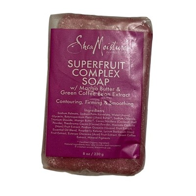 (1) Shea Moisture Superfruit Complex Soap Mango Butter Green Coffee Extract 8oz