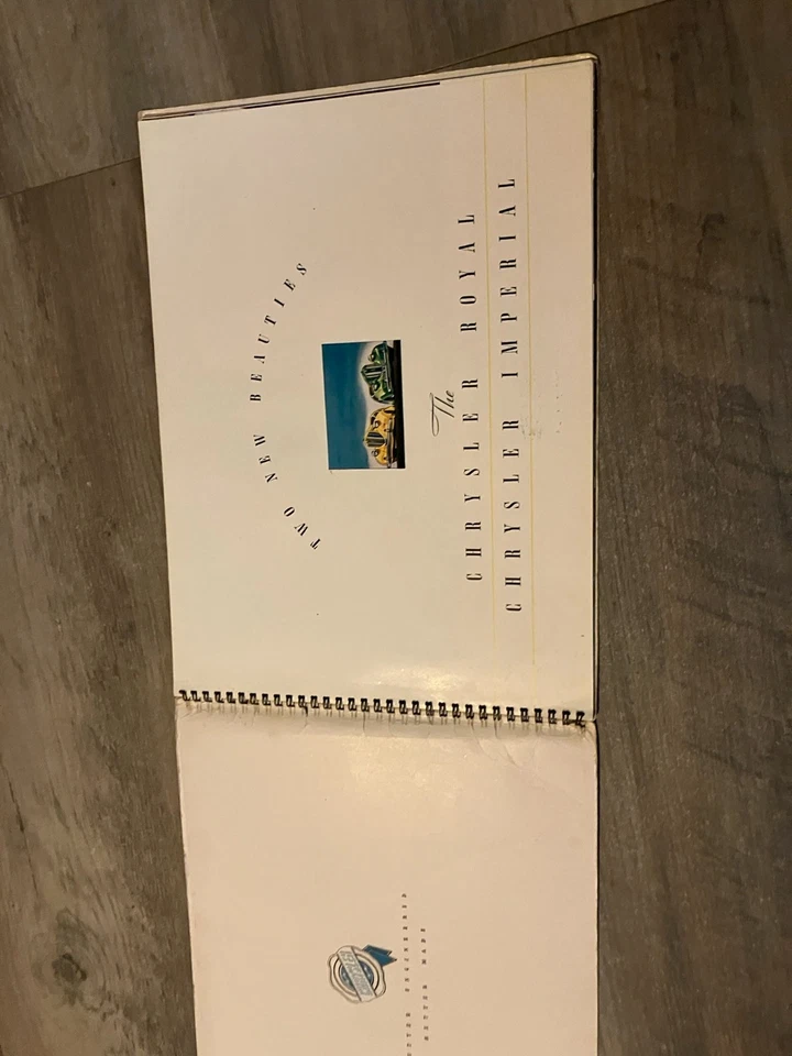 Chrysler Royal Imperial 1938 original folleto catálogo encuadernado en espiral Foto 3 de 4