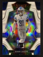 2022 Panini Select #135 Kerby Joseph White Prizm Rookie #/35