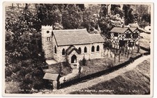 Southport Land der kleinen Leute Dorf Kirche RPPC Postkarte Valentinstag L4145