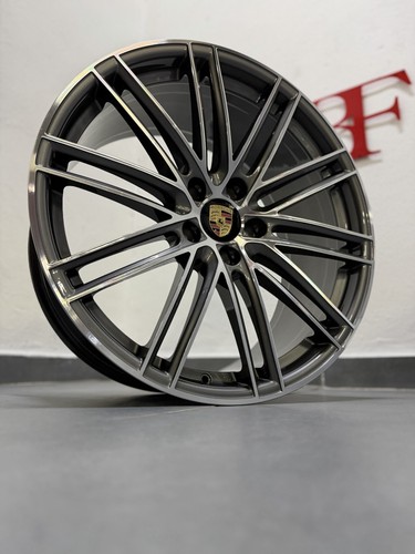 1x Original Porsche Cayenne Turbo Felge Felge 9Y0601025BR VA Bicolor Top 22 Zoll