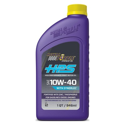 Royal Purple HPS SAE 10W-40 High Performance Engine Motor Oil 1 Qt Bottle Single