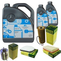 MANN-FILTER Inspektionspaket 7L MotoröL 5W-40 Mb 229.5 FüR Mercedes-Benz Clk