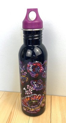 Vera Bradley Water Bottle Stainless Steel Midnight Wildflowers 25 Oz