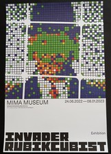 INVADER Rubikcubist MIMA 2022 Official Museum Poster / Print ORIGINAL Son Of Man