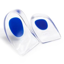Silicone Heel Support Shoe Pads Gel Orthotic Plantar Insert Pair Insoles Cushio*