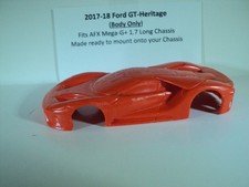 HO scale Slot Car Custom Resin body Orange Ford GT-Heritage Fits AFX 1.7 Chassis