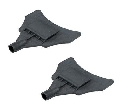 2PK V-Shaped Replacement Head for 8ft Corner Protector Handle - Black