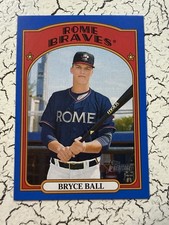 2021 Topps Heritage #133 Bryce Ball Minor League Blue RC #55/99 Atlanta Braves🔥