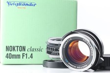  Unused in Box Voigtlander NOKTON Classic 40mm F/1.4 SC Lens Leica M VM JAPAN