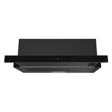 electriQ 90cm Telescopic Canopy Cooker Hood – Black eiQ90CANTEBL