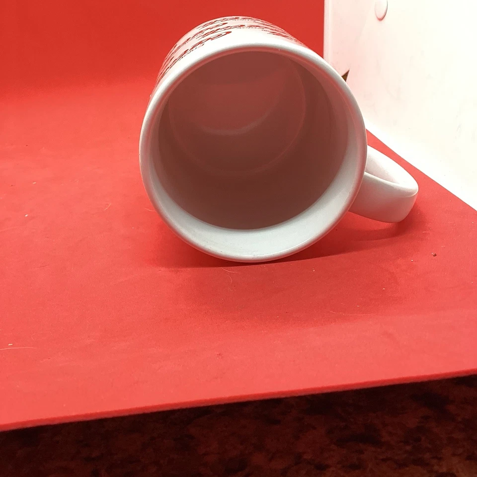 Enjoy Coca Cola  Coffee Mug 10 fl oz. Red and White - Image 4 of 4