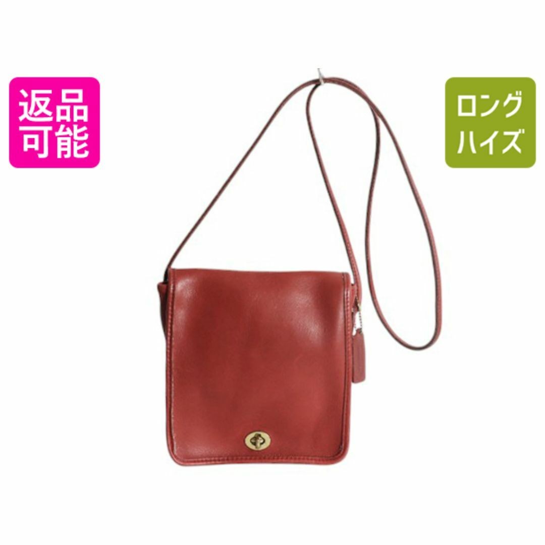 美品 COACH レザー メッセンジャーバッグ 赤 Auth Coach Mini Leather Shoulder Bag Red Used Unisex | eBay