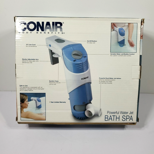 CONAIR Body Benefits DUAL Water Jet Action Bath Spa BTS1D; Therapeutic TESTED - Picture 2 of 8