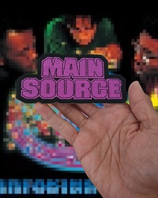 MAIN SOURCE Embroidered Patch Large Pro Breaking Atoms Boom Bap Golden Age