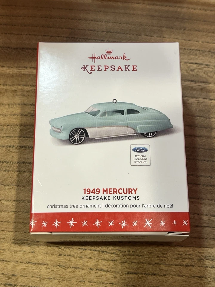 2016 Hallmark 1949 Mercury 2nd in Kustoms Series Die-Cast Christmas Ornament NEW