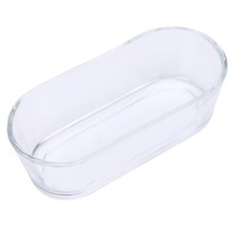 Dark Color 300ML Western Glass Sealed Butter Box With Lid Spreader